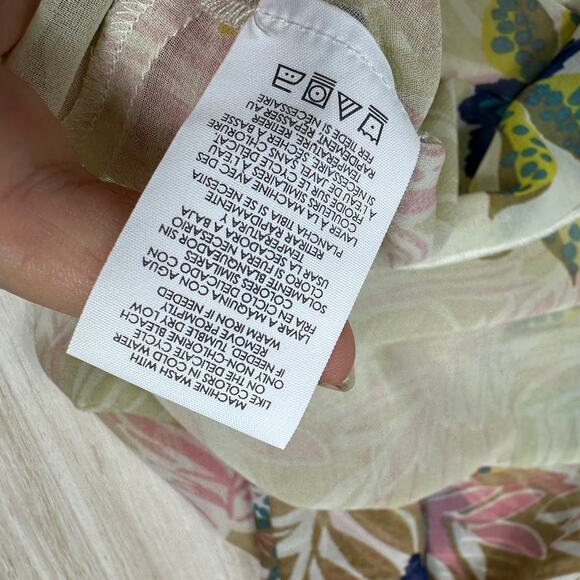 Cabi Sleeveless Tropical Print Parlor Resortwear Vacation Coastal Casual Top XL - Picture 10 of 16